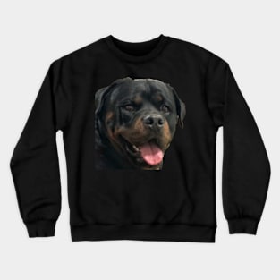 Rottweiler Tongue Out Crewneck Sweatshirt